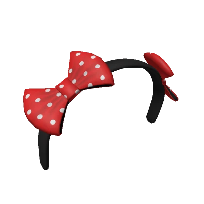 Valentine Headband Red Bow Mouse