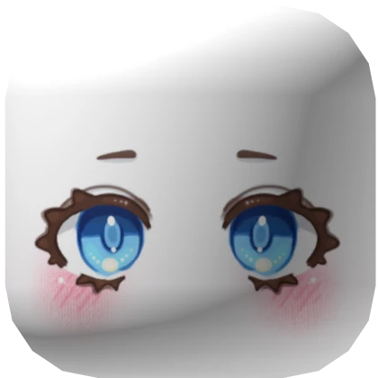 Cute Crystal Blue Blush Eyes