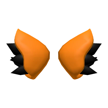 Orange Halloween Cat Ears