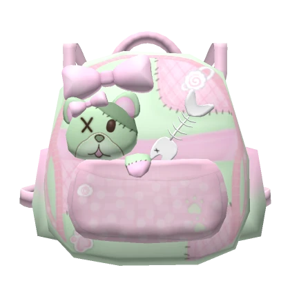 ୨୧ 1.0 Zombie backpack kawaii creepy cute