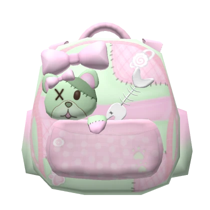 ୨୧ 3.0 Zombie backpack kawaii creepy cute