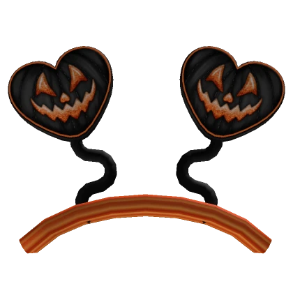 Spooky Heart Pumpkin Boppers Halloween