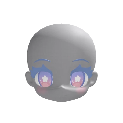 Chibi Head Neckless Pastel Eyes