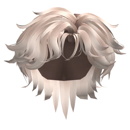 Middle Part Stylish Hair Platinum Blonde 