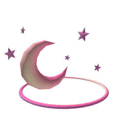 Warm Pink Sunset Moon Halo