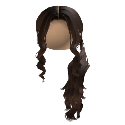 Curly Side Ponytail In Brown