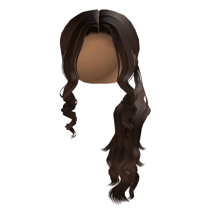 Curly Side Ponytail In Brown