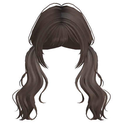 Low Wavy Pigtails (Brown)