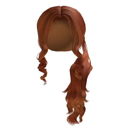 Curly Side Ponytail In Ginger