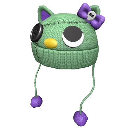 Gothic scene zombie kitty hat 