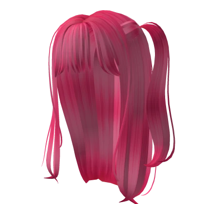 ♡ Cute pink long hair with ponytail