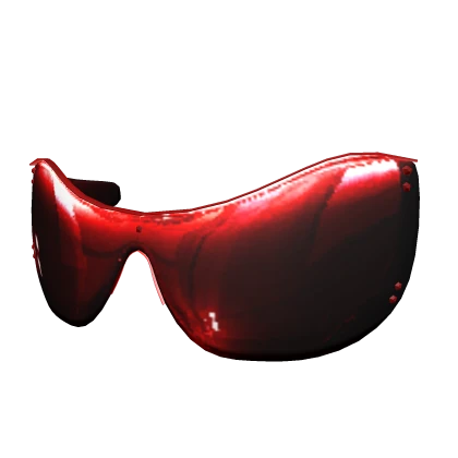 Red Reflective Y2K Glasses