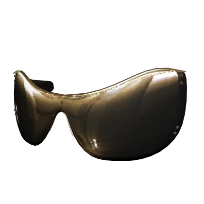 Gold Reflective Y2K Glasses