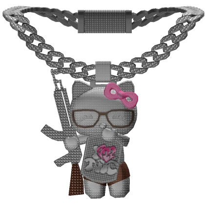 ICED OUT Trendy Kitty Chain