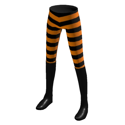 Halloween Witch Costume Striped Leggings & Boots