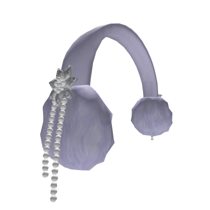 Lavender Jeweled Pearl Luxury Plush Earmuffs