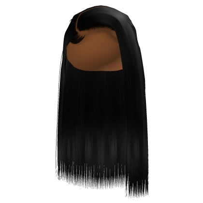 Side Part Silk Press In Black