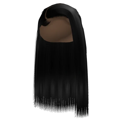 Side Part Silk Press In Black