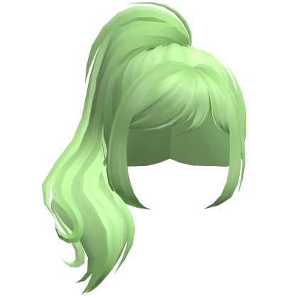 Green Gyaru Glamorous Ponytail