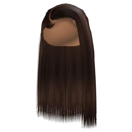 Side Part Silk Press In Brown