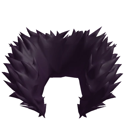 Large dark purple neck fur