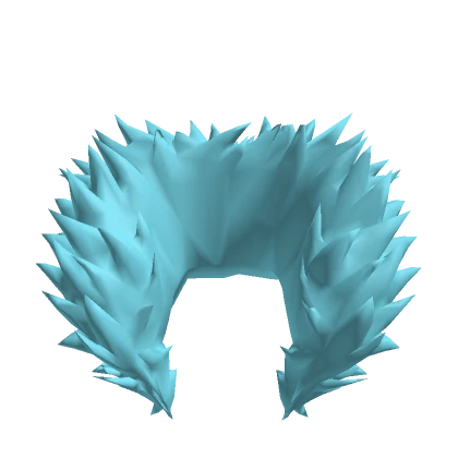 Large cyan neck fur