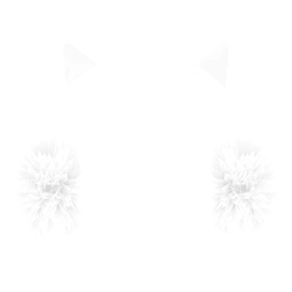 White Earmuff with Cat Ears