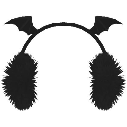 Black Halloween Earmuffs