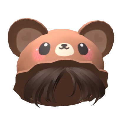 Brown  Bear Hair Boy Beanie