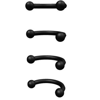 black waist dermal piercing ( 1.0 )