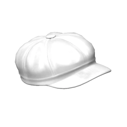 Newsboy Cap White