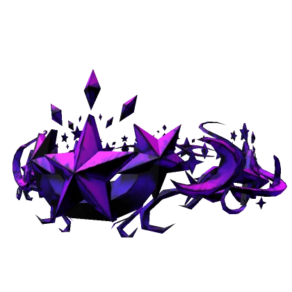 Purple Comic Star Crown