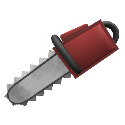 Clean Red Chainsaw