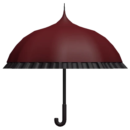 Red Ruffle Umbrella