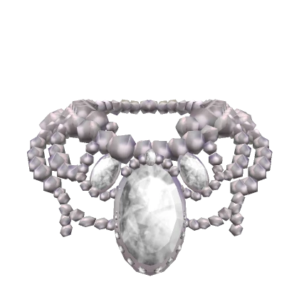 Pearl White crystal Necklace