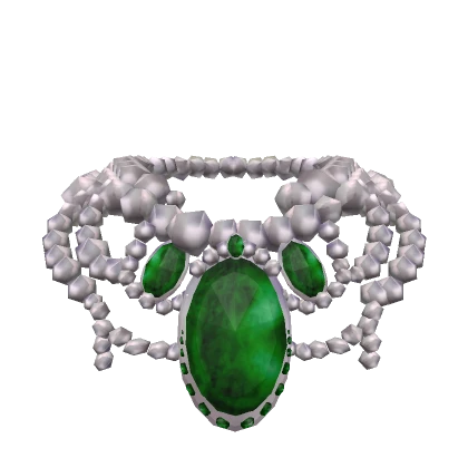 Pearl emerald Necklace