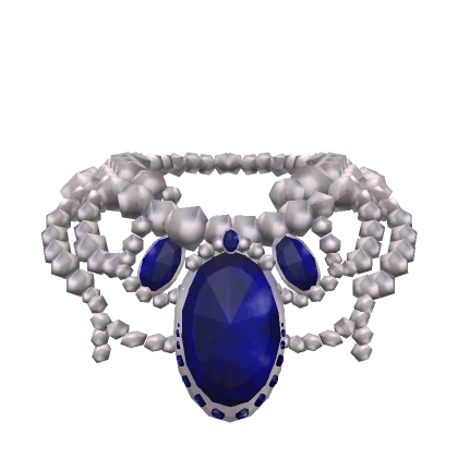 Pearl sapphire Necklace