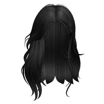 Flowy Wavy Hair (Black)