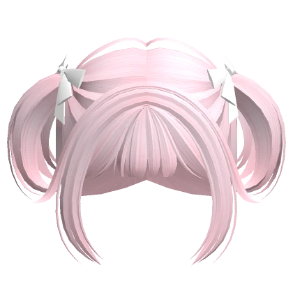 Mini Pigtails with Bow (Pink)