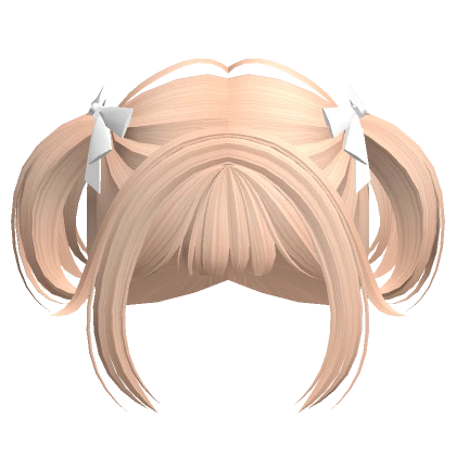 Mini Pigtails with Bow (Blonde)