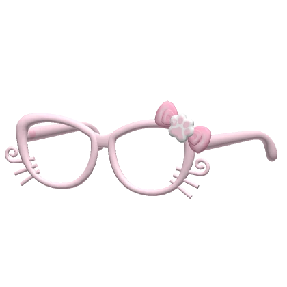 ♡ pink kawaii oversized kitty glasses paw