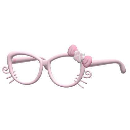 ♡ pink kawaii oversized kitty glasses paw (low)