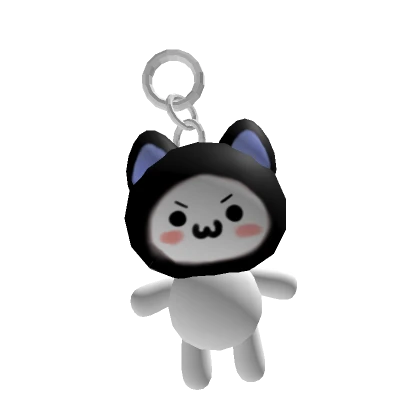  ɞ | (3.0) kawaii devious black cat keychain