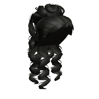Victorian Half-up Curls in Black