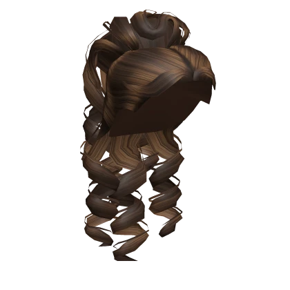 Victorian Half-up Curls in Brown