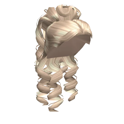 Victorian Half-up Curls in Platinum Blonde