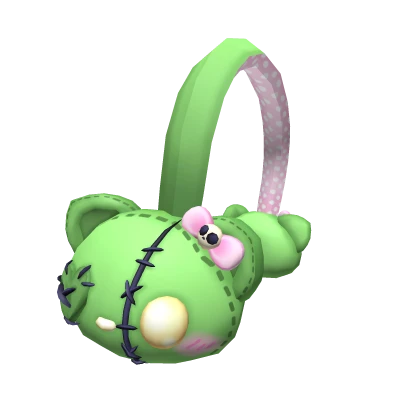 Kawaii Zombie Kitty Headphones