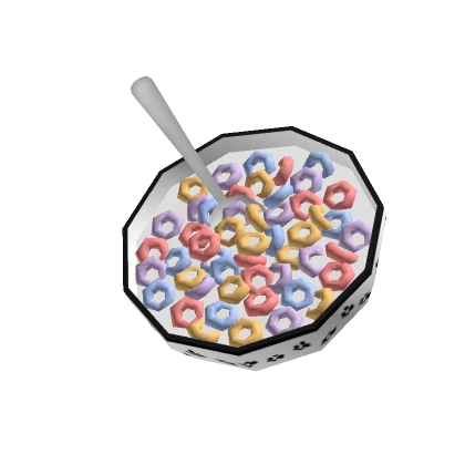  ɞ | kawaii black paw bowl cereal (holdable)