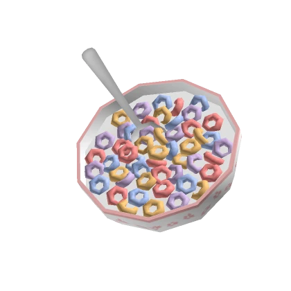  ɞ | kawaii pink paw bowl cereal (holdable)