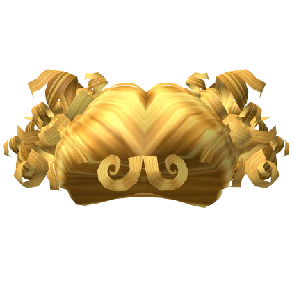 Victorian Child Curly Pigtails in Golden